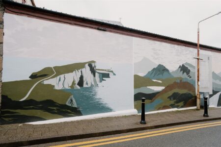 The Donnie Munro mural in Portree