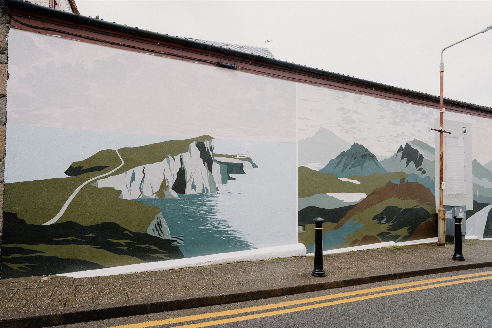 The Donnie Munro mural in Portree
