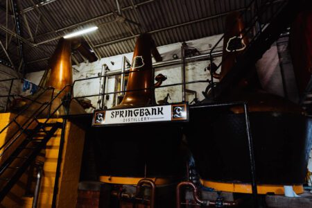 The stills in the Springbank stillhouse.