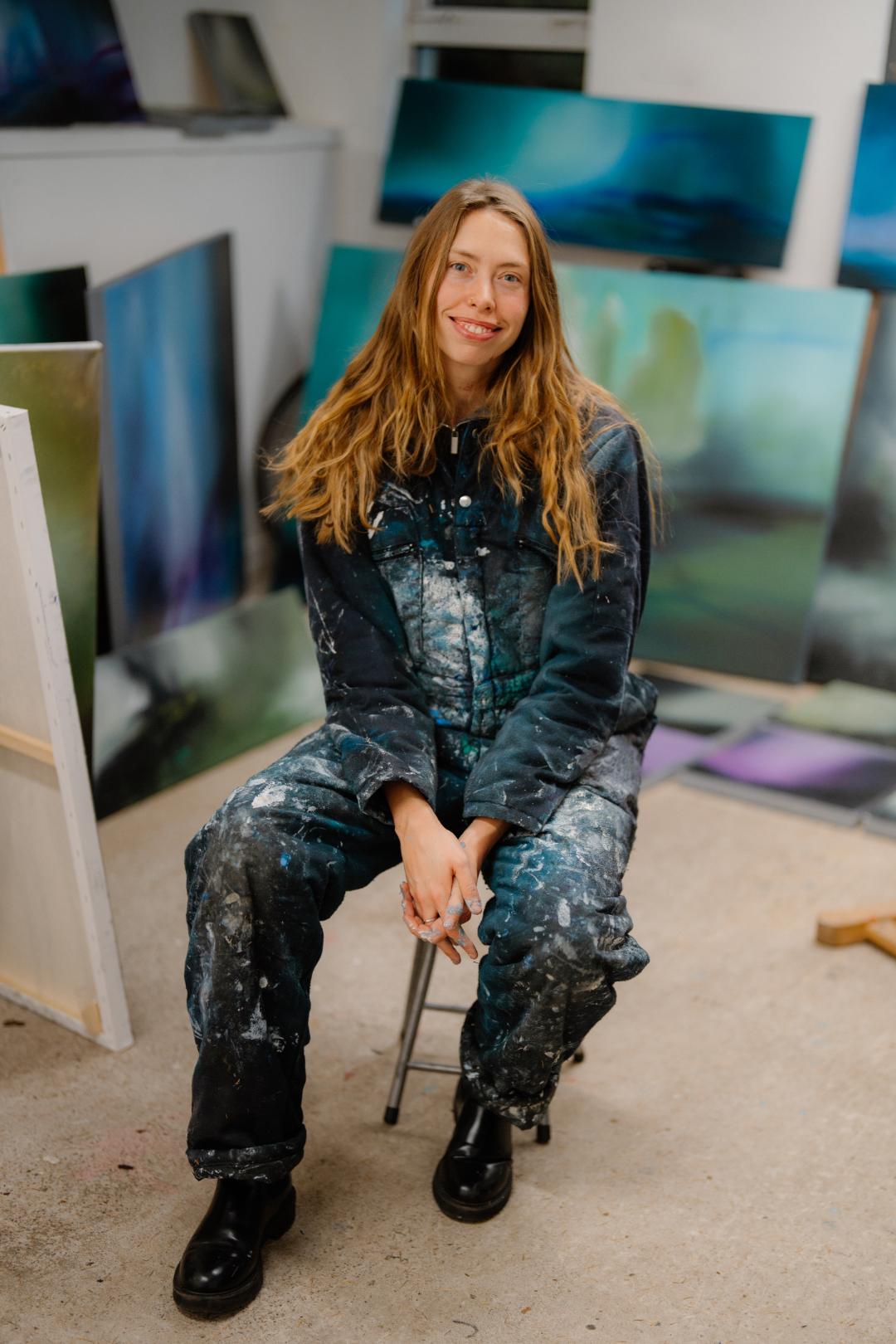 “It's not about what I see but what I feel so these works tend to be more abstract and expressive,” explains Ellis.