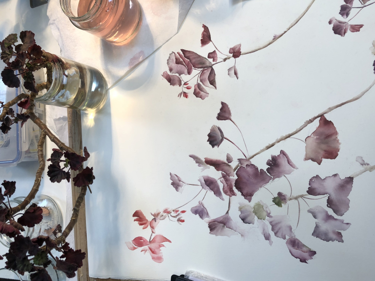 Gathered and Golden Watercolour Workshop