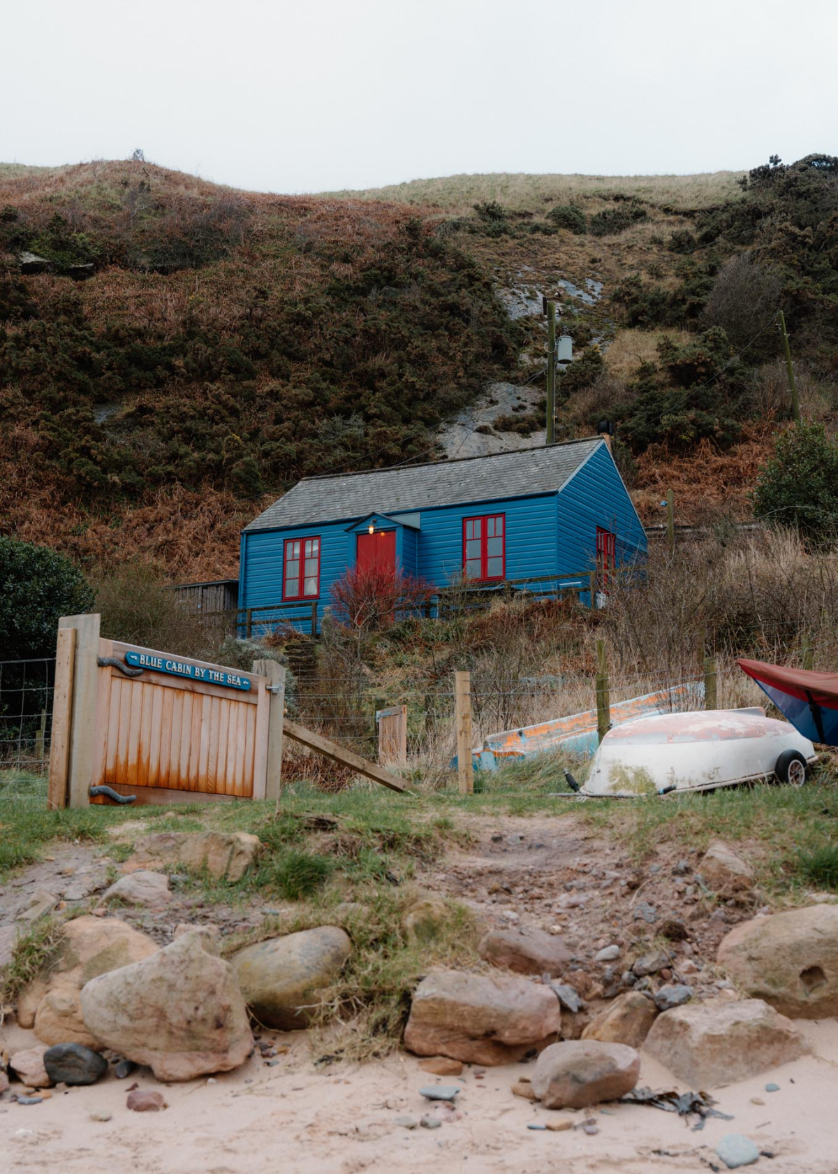 Blue Cabin By The Sea