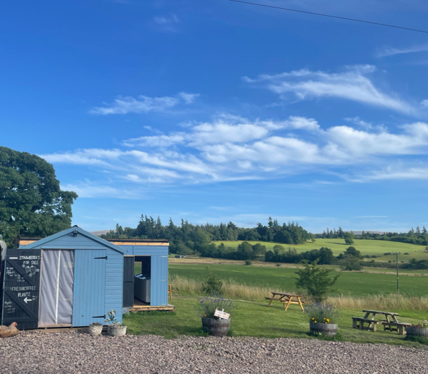 The Honesty Hut at Farmton Farm, Perthshire